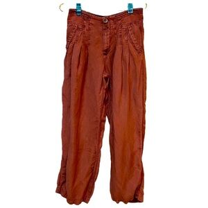 Free People | High Waisted Flowy Linen Pants